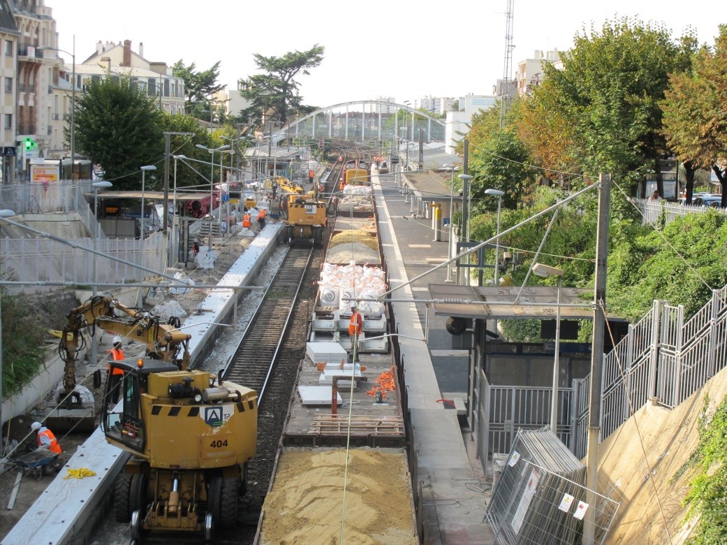 Travaux sur voie